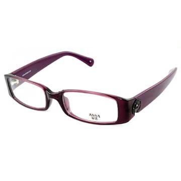 Anna Sui 安娜蘇 經典花園黑色薔薇造型眼鏡(紫色) AS509751