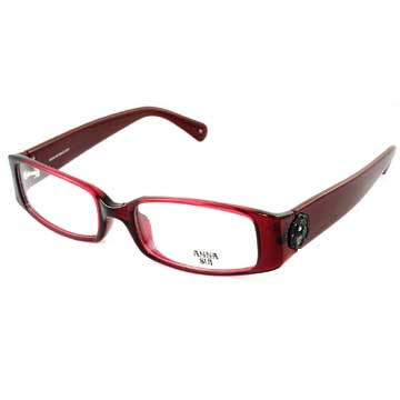 Anna Sui 安娜蘇 經典花園黑色薔薇造型眼鏡(古典紅) AS509282