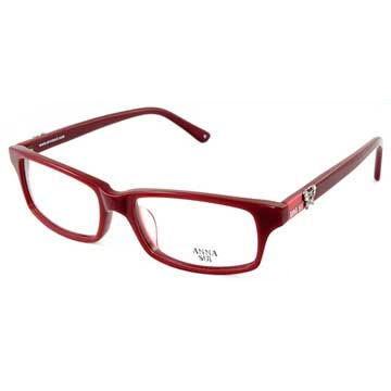 Anna Sui 安娜蘇 經典薔薇金屬蝴蝶花園造型眼鏡(紅色) AS521233