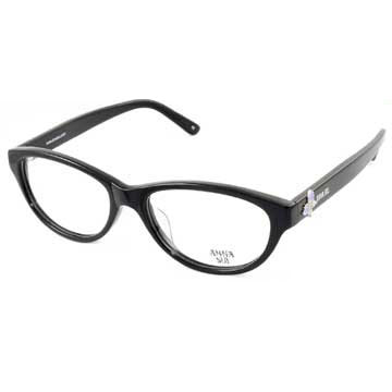 Anna Sui 安娜蘇 經典薔薇紫蝶花園造型眼鏡(黑色) AS522001