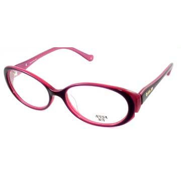 Anna Sui 安娜蘇 經典祕密花園系列造型眼鏡(黑粉色) AS526763