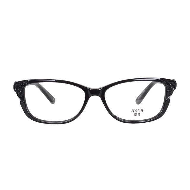 【ANNA SUI 安娜蘇】古羅馬代奧尼克圖騰造型光學眼鏡-宮廷黑(AS628001)