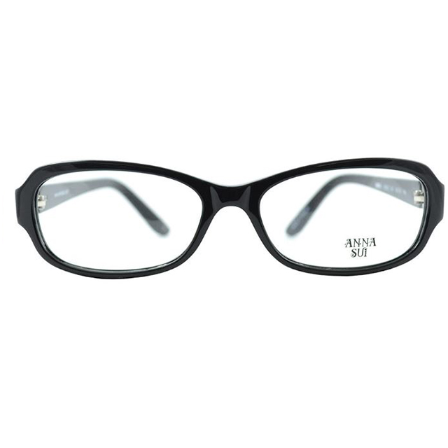 【ANNA SUI】安娜蘇 金屬雕花文字光學眼鏡(黑) AS542-001