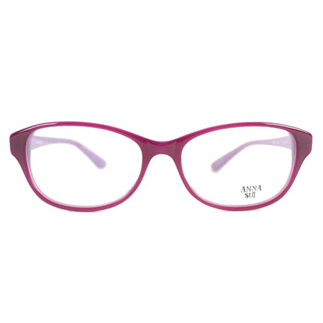 【ANNA SUI】日本安娜蘇 質感金屬蝴蝶造型平光眼鏡(紅紫) AS550-732