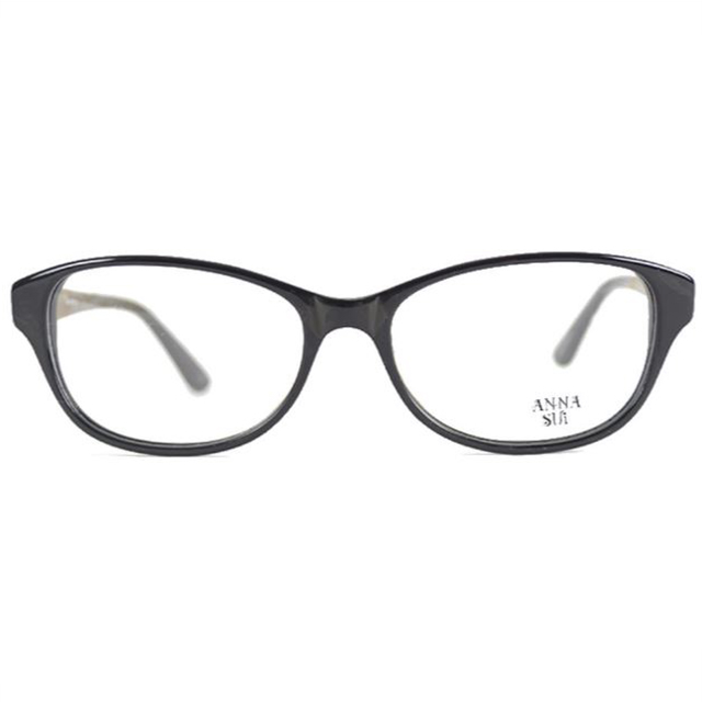 【ANNA SUI】日本安娜蘇 質感金屬蝴蝶造型平光眼鏡(黑) AS550-001