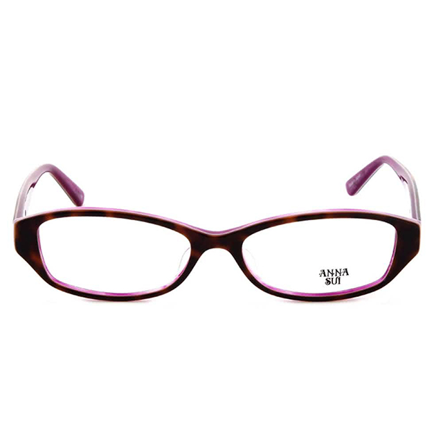 【ANNA SUI 安娜蘇】精緻玫瑰造型眼鏡-浪漫紫 (紫) AS575-188