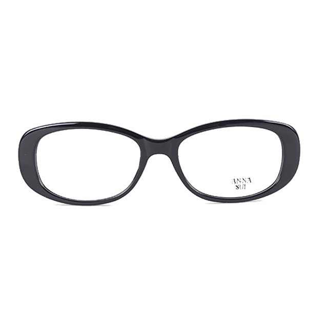 【ANNA SUI】日本安娜蘇 質感金屬蝴蝶結造型平光眼鏡(黑/米白) AS578-008