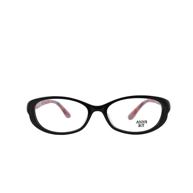 【ANNA SUI】日本安娜蘇 經典印象派花紋造型平光眼鏡(紅) AS591-001