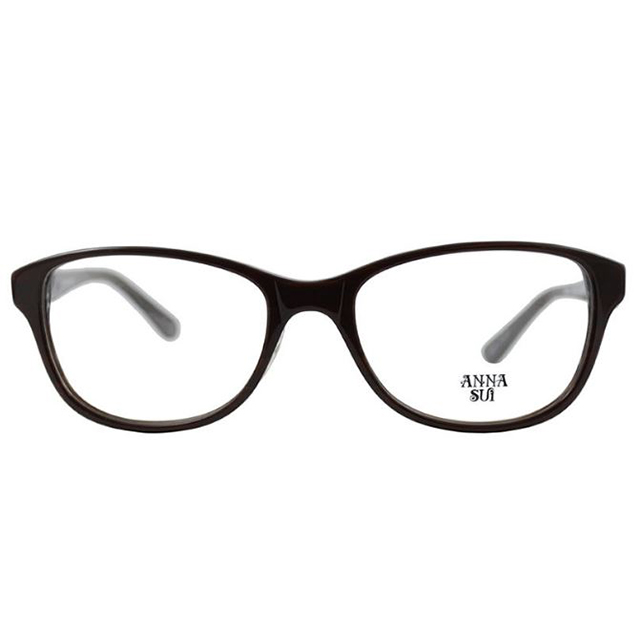 【ANNA SUI】安娜蘇 標誌蔓生花紋光學眼鏡(卡其) AS592-125