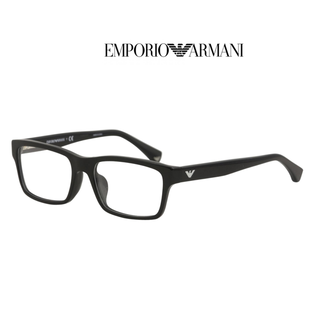EMPORIO ARMANI 亞曼尼 亞洲版光學眼鏡 舒適彈簧鏡臂設計 EA3050F 5017 黑