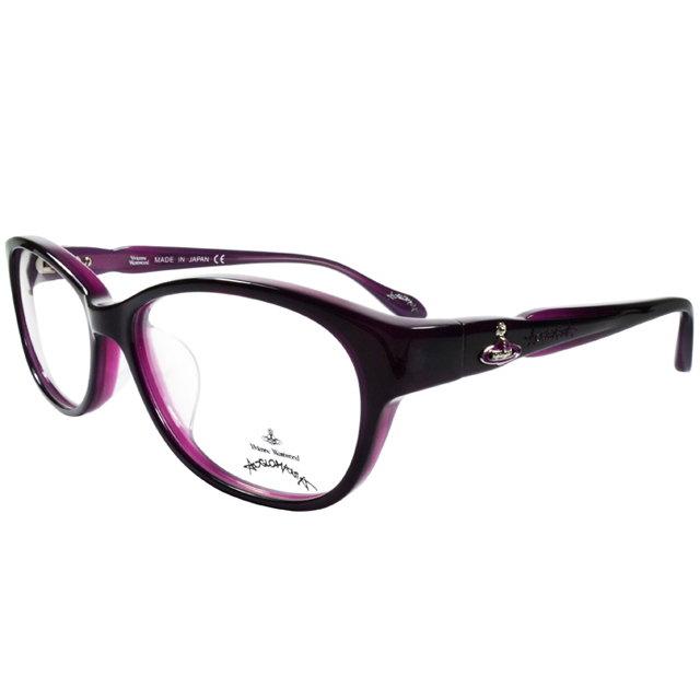Vivienne Westwood 英國Anglomania獨特側邊流線設計款光學眼鏡(魅力紫)AN29002