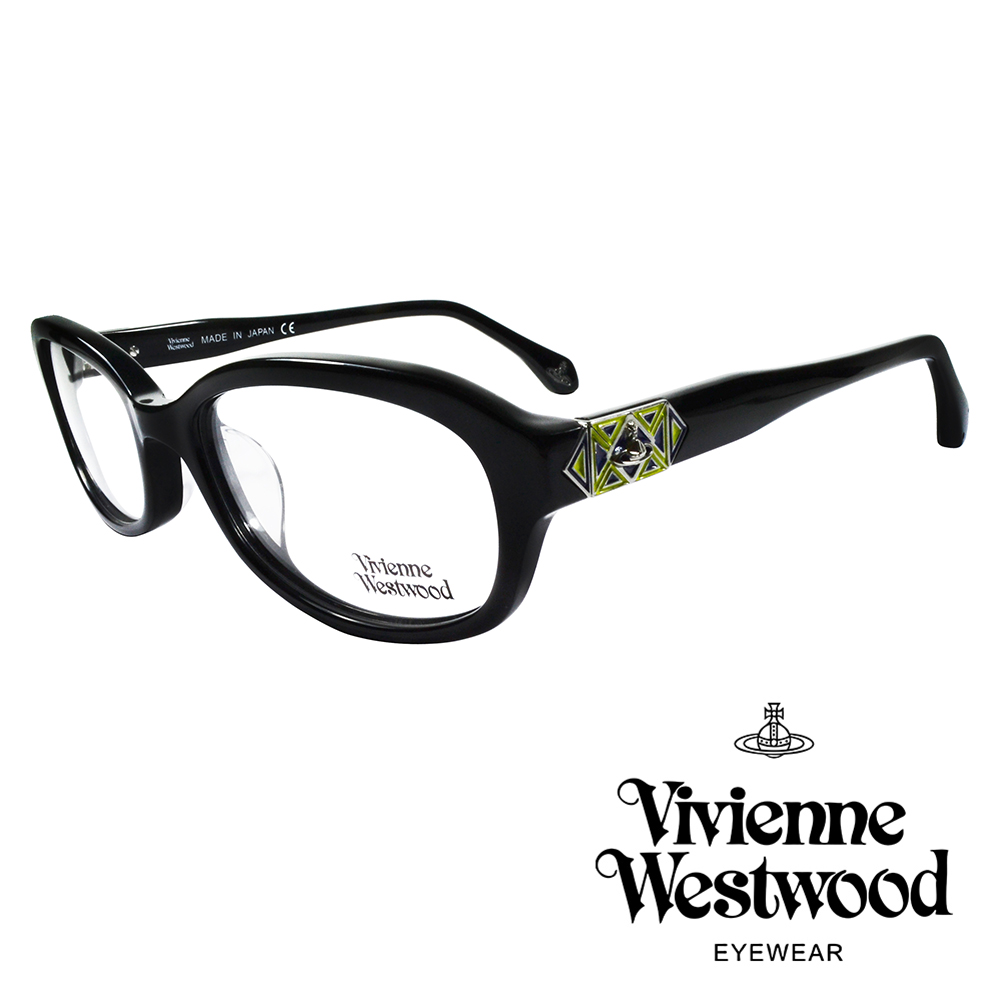 Vivienne Westwood 英國薇薇安魏斯伍德多彩幾何造型光學眼鏡(黑)VW31701