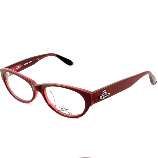 Vivienne Westwood 英國Anglomania俏皮心型迴紋針設計★經典個性光學眼鏡(復古紅)AN232C3