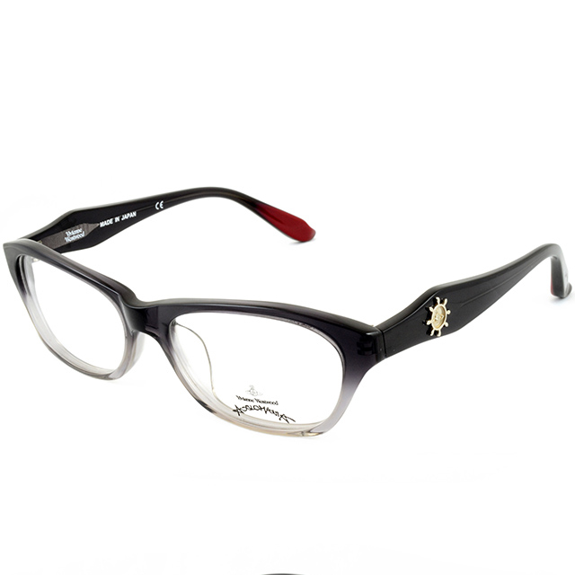 Vivienne Westwood 英國Anglomania獨特側邊流線感設計款光學眼鏡(漸層黑)AN233C3