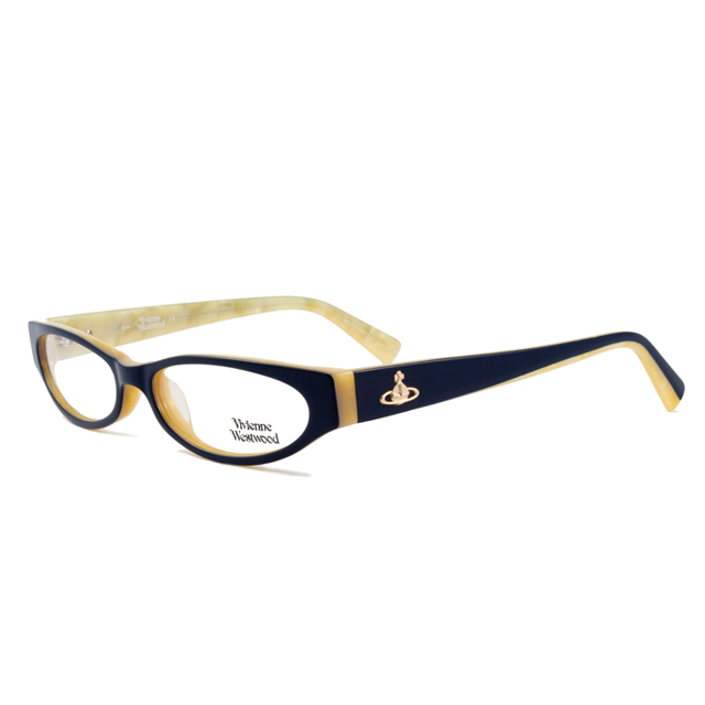 Vivienne Westwood 英國薇薇安魏斯伍德★復古時尚造型光學眼鏡(藏青/米白) VW152-02