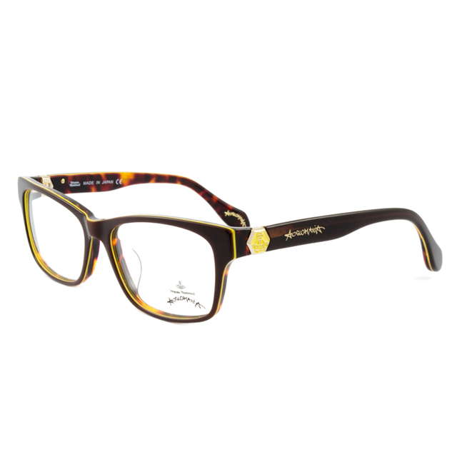 Vivienne Westwood 英國Anglomania率真玳瑁設計系列光學眼鏡(棕/黃)AN299-02