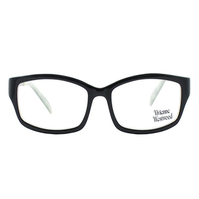 【Vivienne Westwood】光學鏡框線條工業英倫風-黑白-VW16203