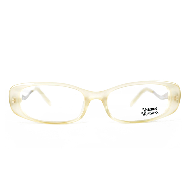 【Vivienne Westwood】英國薇薇安魏斯伍德星球曲線鏡腳光學眼鏡(米黃) VW096-02