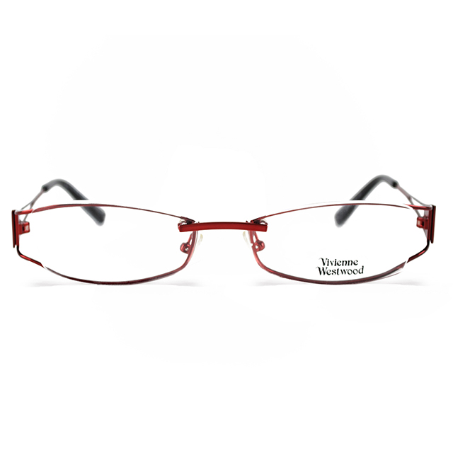 【Vivienne Westwood】英國薇薇安魏斯伍德線條結構型光學眼鏡(紅) VW119-01