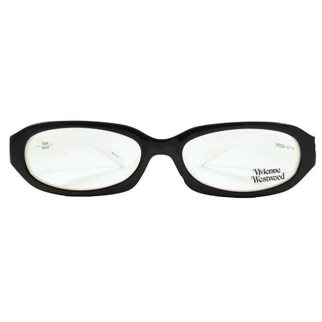 【Vivienne Westwood】英國薇薇安魏斯伍德貴族風低調菱格紋光學眼鏡(黑/白) VW205-04