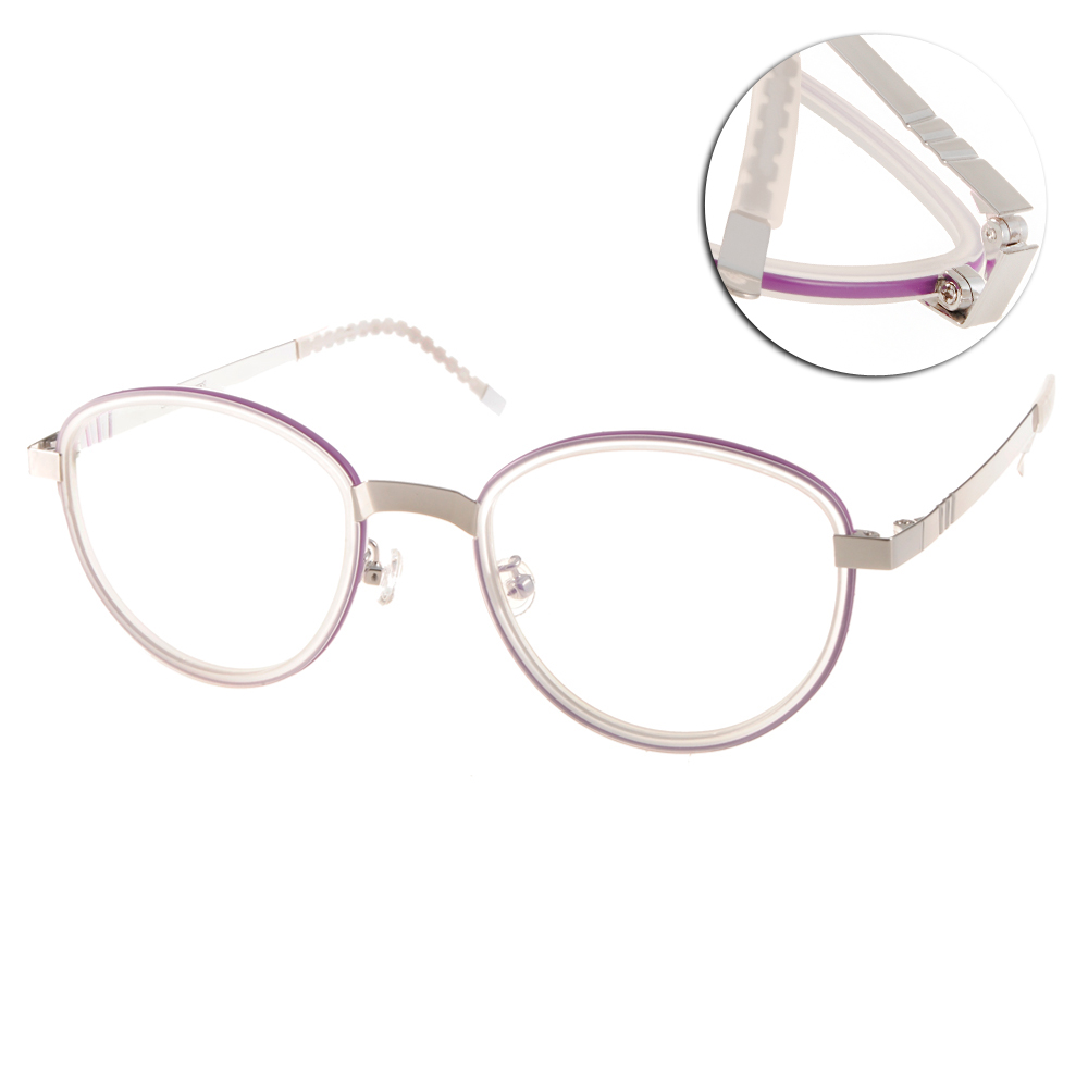 GENTLE MONSTER 光學眼鏡 復古圓框(透紫-銀) #FAFALAM6 V1