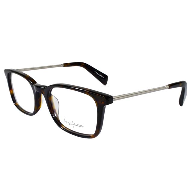 Yohji Yamamoto 山本耀司時尚方框金屬混搭造型光學眼鏡-琥珀 YY1007-127