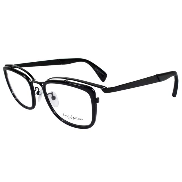 Yohji Yamamoto 山本耀司時尚立體方框造型光學眼鏡-黑 YY1019-019