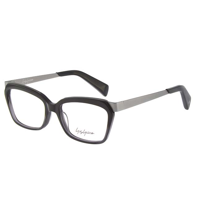 Yohji Yamamoto 山本耀司 時尚個性金屬混搭中性方框光學眼鏡【黑】YY1014-909