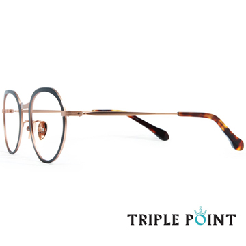 TRIPLE POINT 韓國潮人鏡框 F系列光學眼鏡【F BN】棕+玫瑰金
