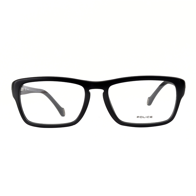 【POLICE】義大利經典設計款鏡腳光學眼鏡(霧面黑 POV1786-0703)