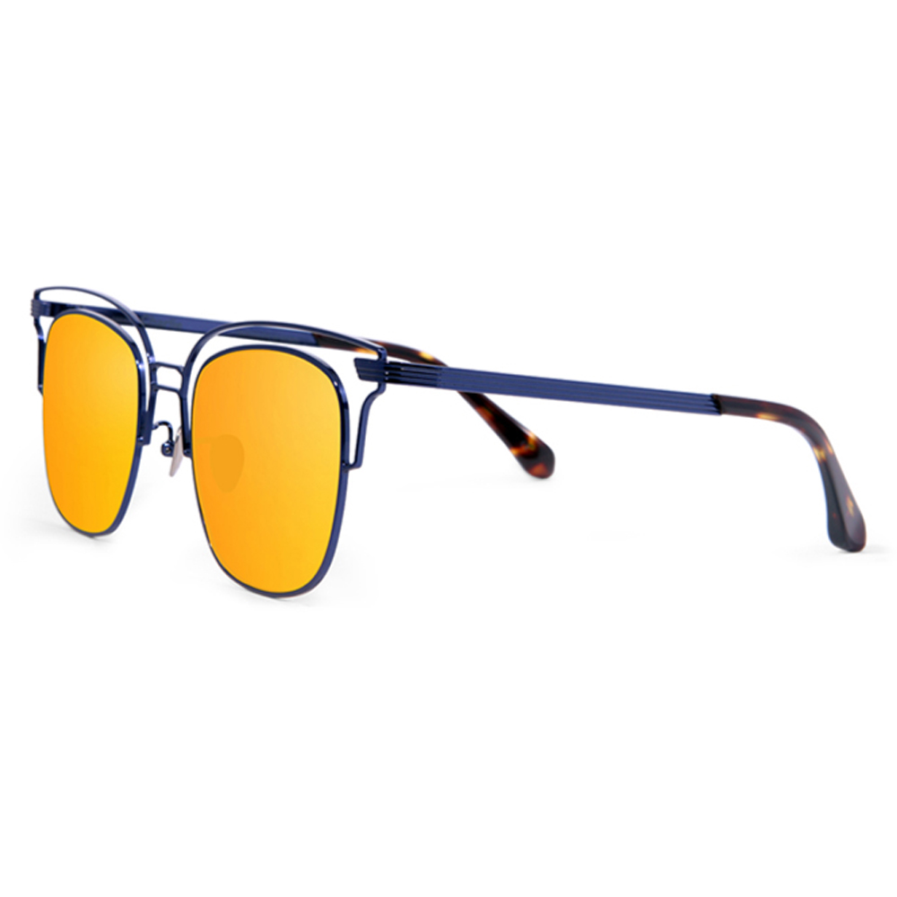 Optician Charlie 韓國亞洲專利 NPA系列太陽眼鏡 NPA BL ▶ 明星款(藍 + 水銀橘鏡面)