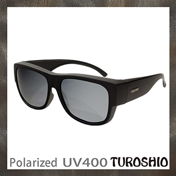Turoshio TR90 偏光套鏡-近視/老花可戴 H80098 C2 黑白水銀(大)
