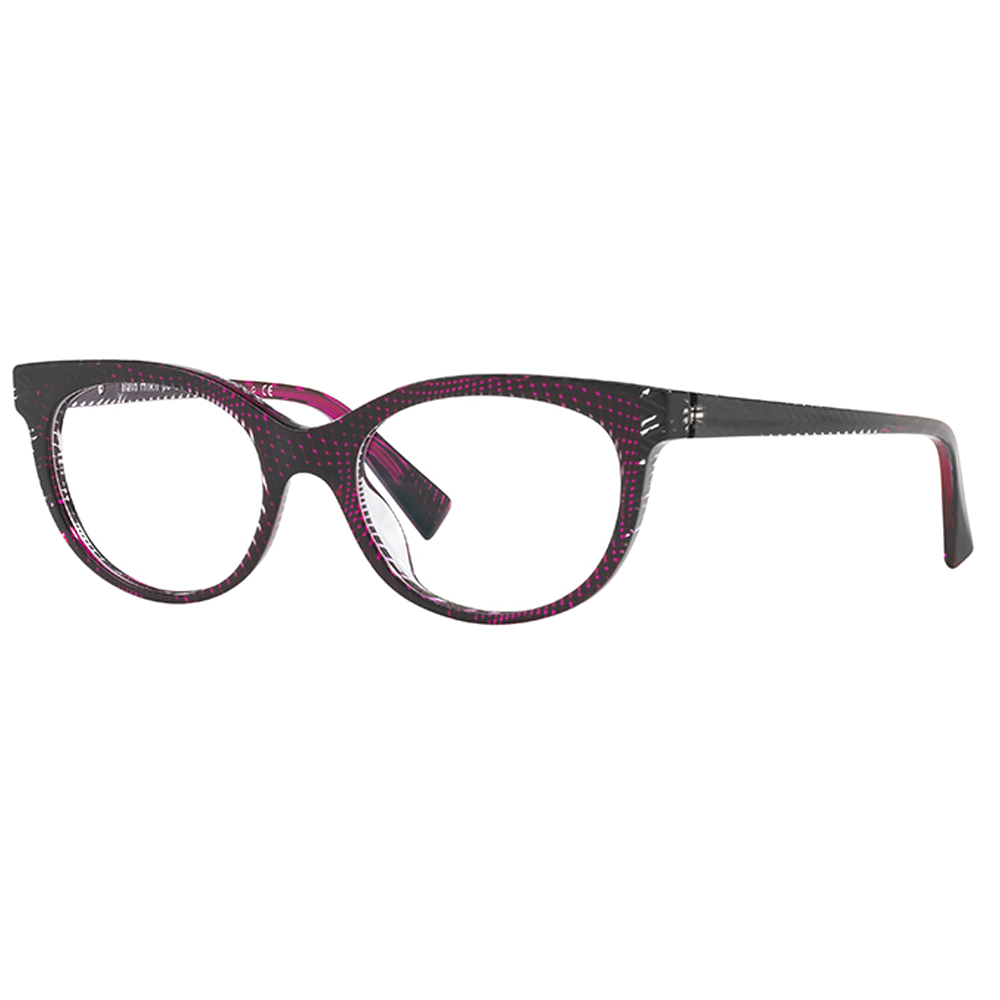 alain mikli 法式時尚漫畫網點塗刷感光學眼鏡(紫紅)AL3078-001