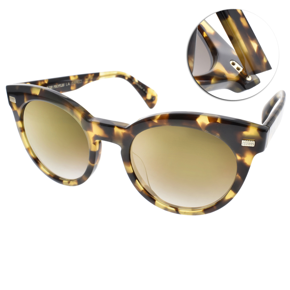 OLIVER PEOPLES太陽眼鏡 歐美復古時尚風(琥珀-黃水銀) #DORE 15506U