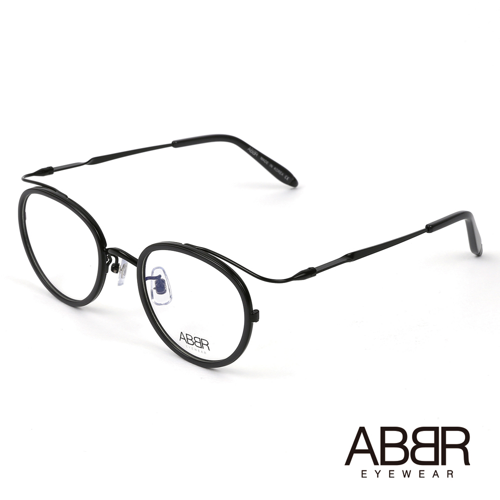 ABBR 北歐瑞典經典系列硬鋁合金光學眼鏡(黑) CL-01-001B-Z01