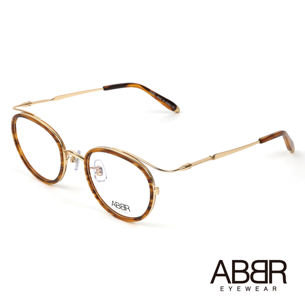 ABBR 北歐瑞典經典系列硬鋁合金光學眼鏡(琥珀) CL-01-001B-Z19