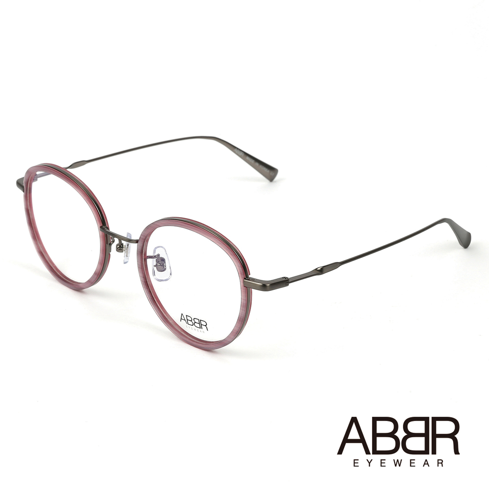 ABBR 北歐瑞典硬鋁合金經典系列光學眼鏡(粉) CL-01-004-C11