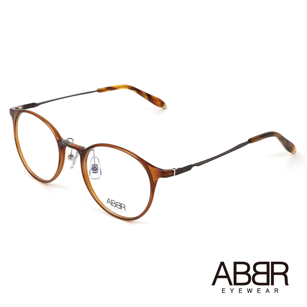 ABBR 北歐瑞典現代流行硬鋁合金光學眼鏡(棕) MO-01-001-C02