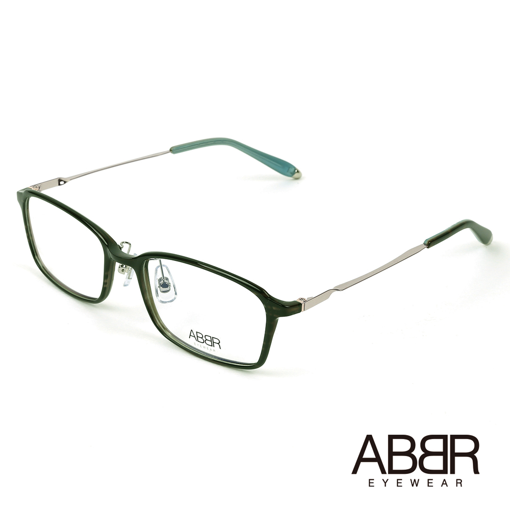 ABBR 北歐瑞典現代流行硬鋁合金光學眼鏡(暗綠) MO-01-003-C21