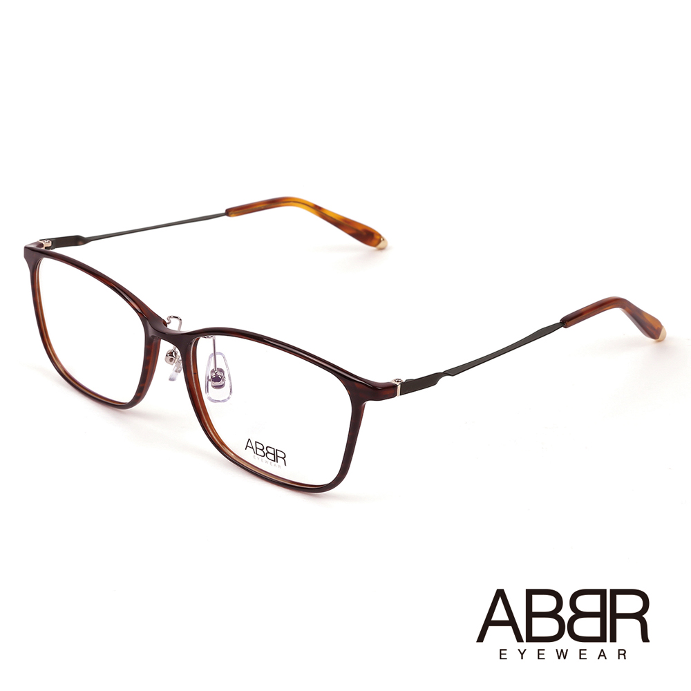 ABBR 北歐瑞典現代流行硬鋁合金光學眼鏡(琥珀) MO-01-004-C23