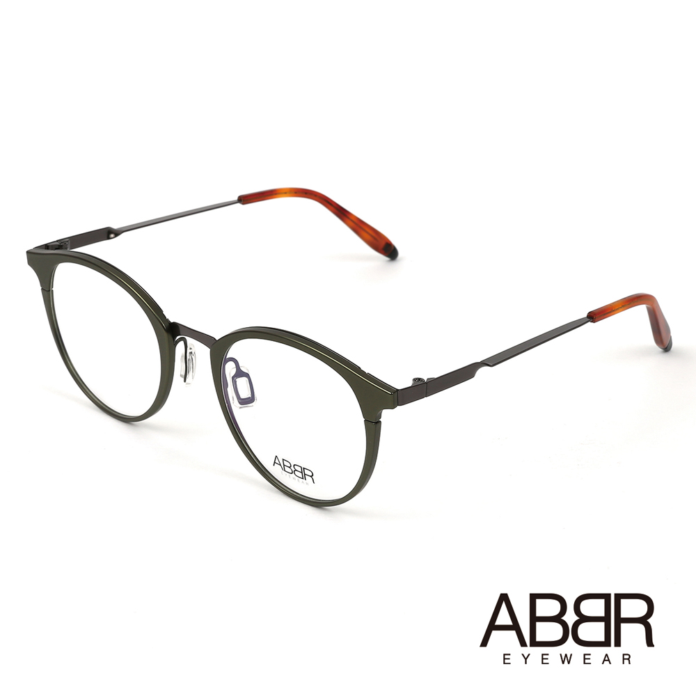 ABBR 北歐瑞典新典範硬鋁合金光學眼鏡(消光綠) NP-01-001-Z07