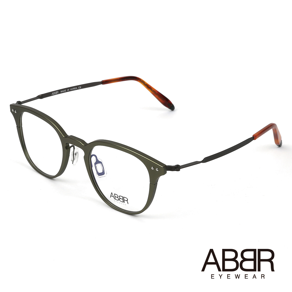 ABBR 北歐瑞典新典範硬鋁合金光學眼鏡(消光綠) NP-01-002-Z07