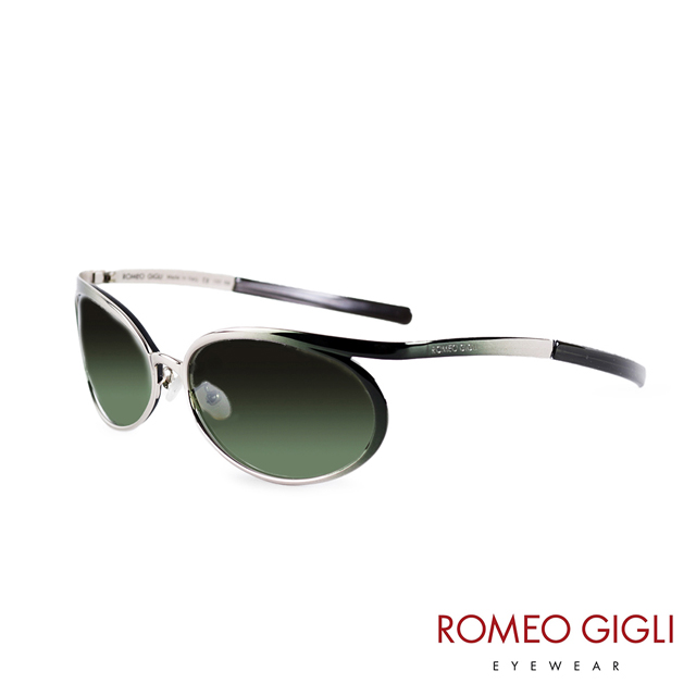 Romeo Gigli 義大利 質感金屬漸層款太陽眼鏡/金屬綠 RG50503