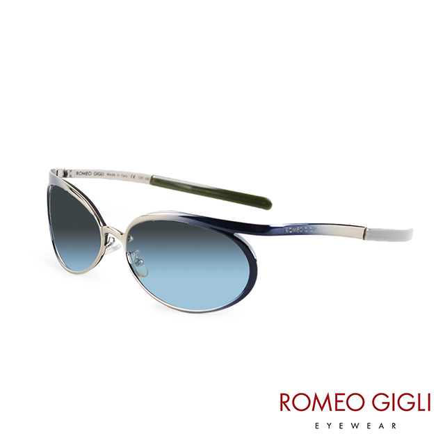 Romeo Gigli 義大利 質感金屬漸層款太陽眼鏡/金屬藍 RG50502