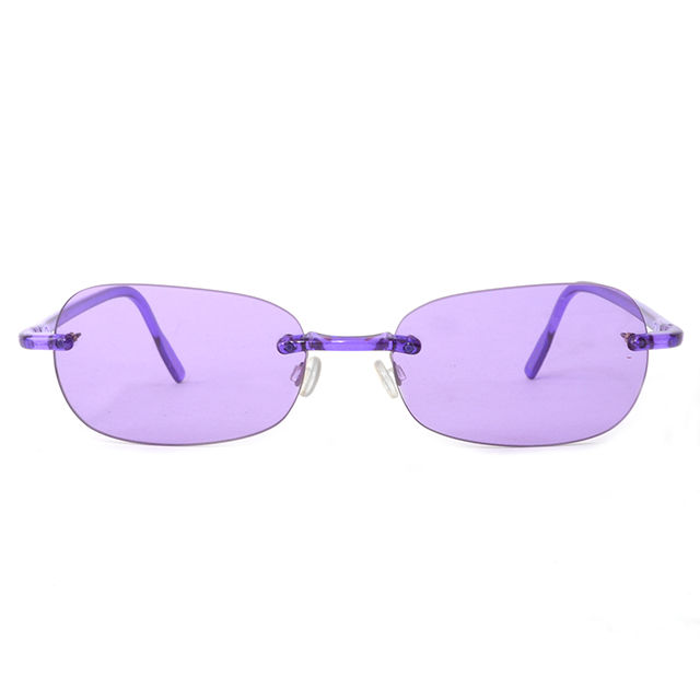 Romeo Gigli 義大利 復古百搭透明風格太陽眼鏡 / 紫 RG215S-9i3