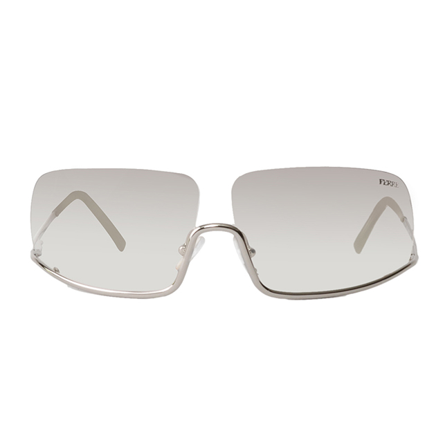 Gianfranco Ferré 義大利 前衛個性造型太陽眼鏡 / 銀GF50605