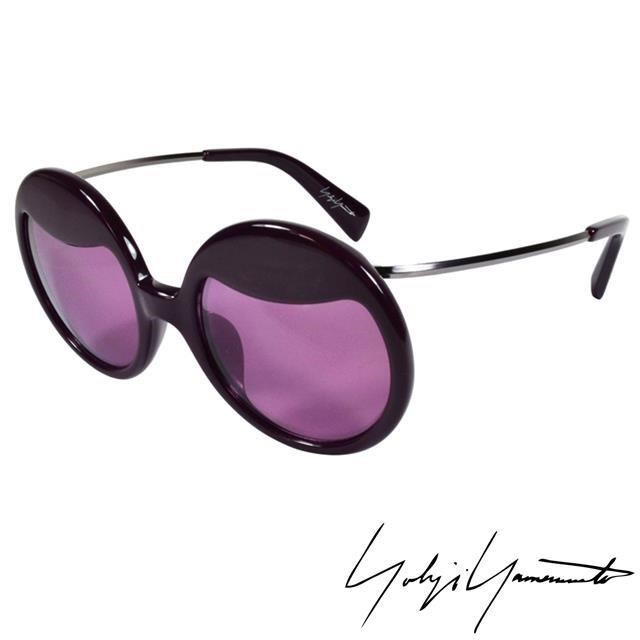 Yohji Yamamoto 山本耀司 復古圓形太陽眼鏡-紫色-YY5002-771