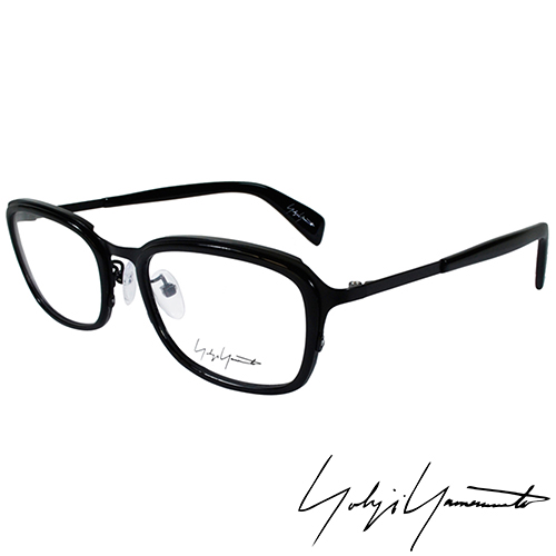 Yohji Yamamoto 山本耀司 立體方框時尚光學眼鏡-黑-YY1022-019