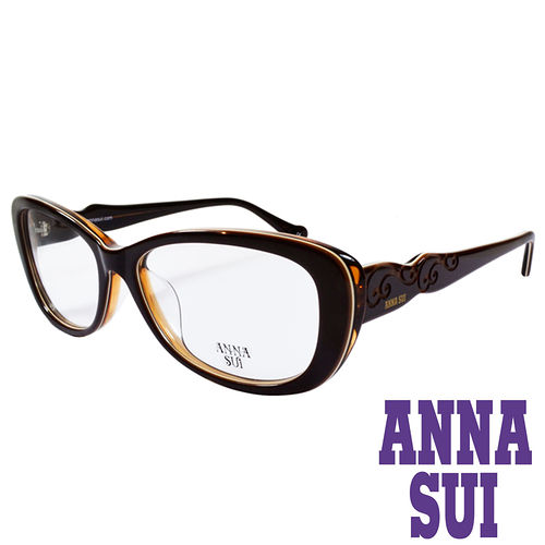 ANNA SUI 印象圖騰造型眼鏡(咖啡)AS635-102