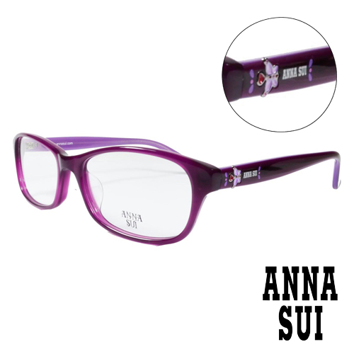 ANNA SUI 翩翩舞蝶造型眼鏡(紫色)AS621-749